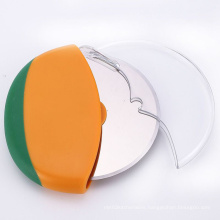 Stainless Steel Pizza Cutter Wheel Slicer with Protective Sliding Blade Guard